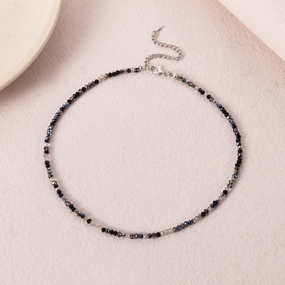 Wholesale Bohemian Short Handmade Creative Colorful Rice Bead Necklace Set